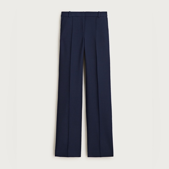 J. Crew Natalia Pant in Four Season Stretch in Navy Blue Size 0 NWT - Picture 5 of 14